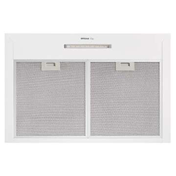 Broan-NuTone 30-inch Wall-Mount Convertible Chimney-Style Range Hood with 3-Speed Exhaust Fan and Light, 460 Max Blower CFM, White