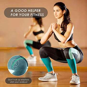 JDYXB Resistance Bands Loop Exercise Bands for Legs and Butt, Set of 3 Fabric Non-Slip Hip Booty Bands Glute Resistance Workout Bands for Gym Sports Yoga for Men and Women