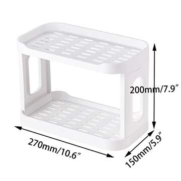 kaileyouxiangongsi 2-Tier Desk Organizers & Dispensers，Mail Holder for Office Desk Organization，...