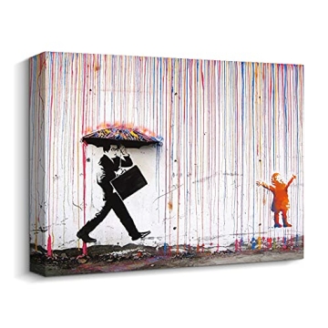 Banksy Graffiti Canvas Print for Unique Home Decor