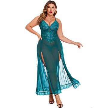 Avidlove Plus Size Sexy Lace Babydoll Nightgown