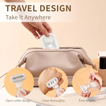 BeautyGlow Mini Razors for Smooth Travel Shaving