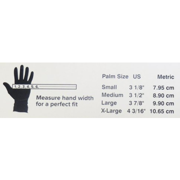 Durable Boone Hearth Large Black Nitrile Gloves 5 mil