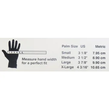 Durable Boone Hearth Large Black Nitrile Gloves 5 mil