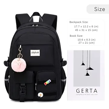 Big Student Laptop Backpack for Girls & Teens
