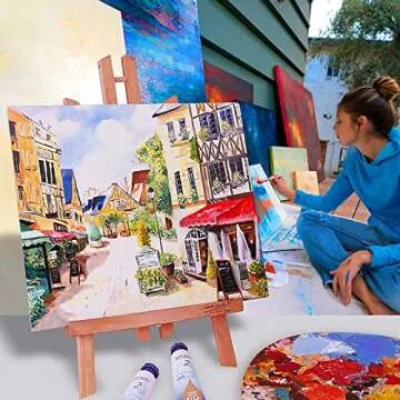 Artkey 100% Cotton Canvas Boards 8x10 Inch for Artists