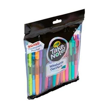 Crayola Colored Gel Pens, Washable Pens, Bullet Journaling, 24 Count