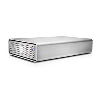 G-Technology 4TB G-DRIVE with Thunderbolt 3 and USB-C Desktop External Hard Drive, Silver - 0G05363-1