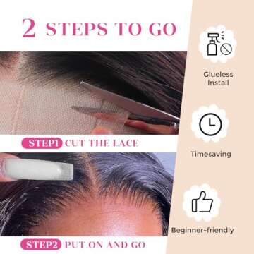 Lashey HD Lace 5x5 Wig - Natural Look & Easy Wear