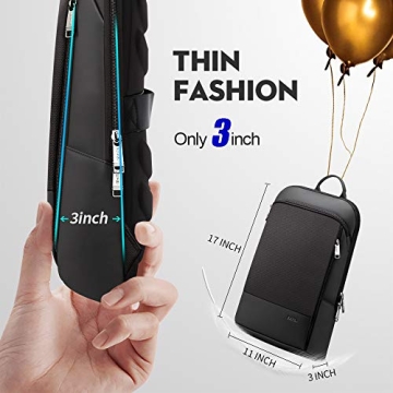 BOPAI 15 inch Slim Laptop Backpack - Lightweight & Stylish