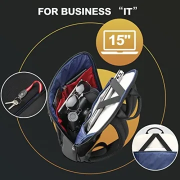 BOPAI 15 inch Slim Laptop Backpack - Lightweight & Stylish