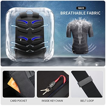 BOPAI 15 inch Slim Laptop Backpack - Lightweight & Stylish