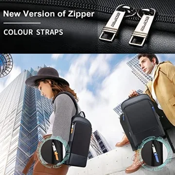 BOPAI 15 inch Slim Laptop Backpack - Lightweight & Stylish