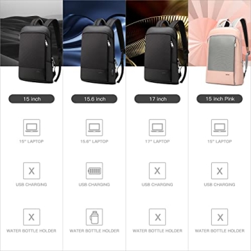 BOPAI 15 inch Slim Laptop Backpack - Lightweight & Stylish