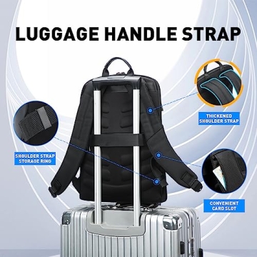 BOPAI 15 inch Slim Laptop Backpack - Lightweight & Stylish