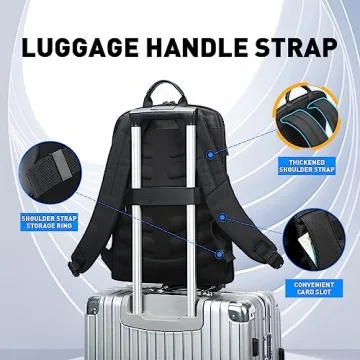 BOPAI 15 inch Slim Laptop Backpack - Lightweight & Stylish