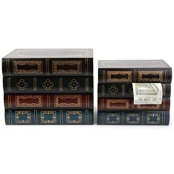 Tosnail 2 Pack Stylish Decorative Book Box Set