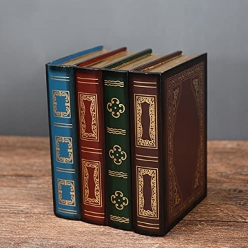 Tosnail 2 Pack Stylish Decorative Book Box Set
