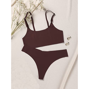 Floerns Seamless Bralette & Panty Set - 6-Piece Comfort Wear