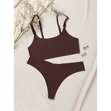 Floerns Seamless Bralette & Panty Set - 6-Piece Comfort Wear