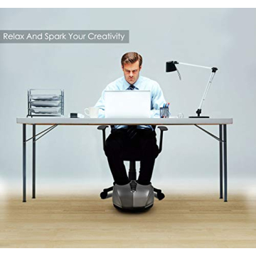 Miko Shiatsu Foot Massager With Deep-Kneading, Multi-Level Settings, And Switchable Heat Charcoal Grey (Renewed)