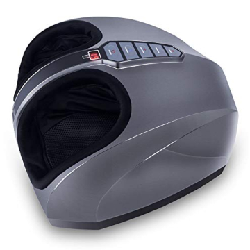 Miko Shiatsu Foot Massager With Deep-Kneading, Multi-Level Settings, And Switchable Heat Charcoal Grey (Renewed)