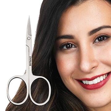 Eyebrow Scissors & Brush Set by AUMELO for Perfect Grooming