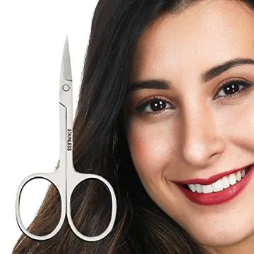 Eyebrow Scissors & Brush Set by AUMELO for Perfect Grooming