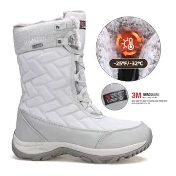 HUMTTO Women's Waterproof Winter Snow Boots For You