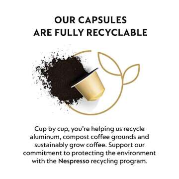 Nespresso Capsules OriginalLine, Vanilla Éclair, Mild Roast Espresso Coffee, 50 Count Espresso Coffee Pods, Brews 1.35oz (ORIGINAL LINE ONLY)