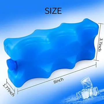 ISUSSER Pack of 3 Reusable Ice Packs - Ideal for Breastmilk Storage