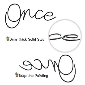 Qmetalart Once Upon a Time Metal Wall Art, Handmade DIY Nursery Wall Decor for Toddlers Bedroom Kids...