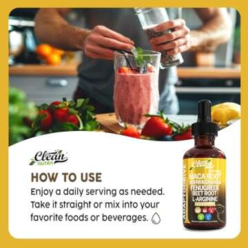 Clean Nutra Organic Maca Root Drops for Wellness Support