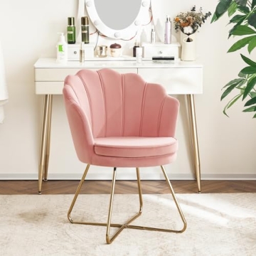 Furnimart Velvet Shell Accent Chair for Stylish Comfort