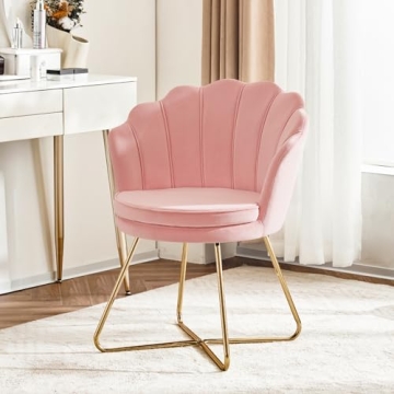 Furnimart Velvet Shell Accent Chair for Stylish Comfort
