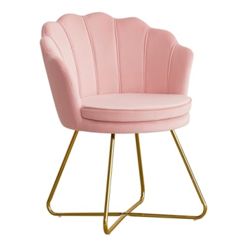 Furnimart Velvet Shell Accent Chair for Stylish Comfort