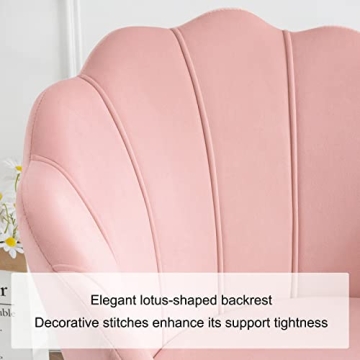 Furnimart Velvet Shell Accent Chair for Stylish Comfort