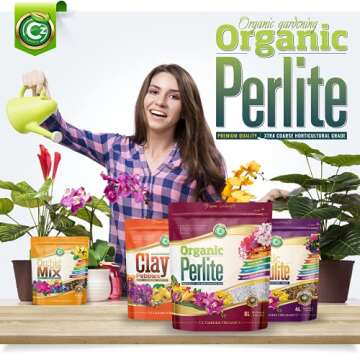 Organic Perlite - Made in USA for Indoor/Outdoor Plants & Organic Gardens - Horticultural Soil Amendment Additive Conditioner Grow Media for Succulents • Orchids and More! (8 Liters Premium Grade)
