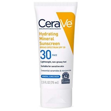 CeraVe 100% Mineral Sunscreen SPF 30 for Healthy Skin