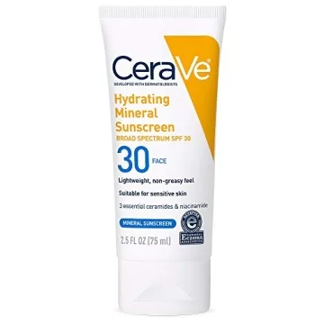 CeraVe 100% Mineral Sunscreen SPF 30 for Healthy Skin