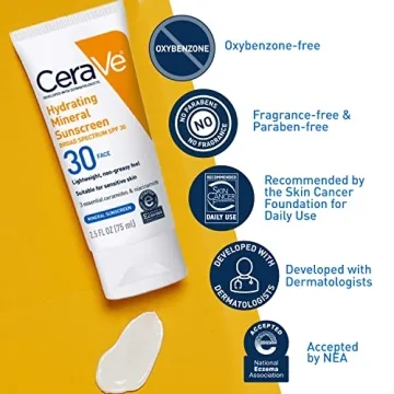 CeraVe 100% Mineral Sunscreen SPF 30 for Healthy Skin