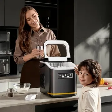 Kismile Countertop Ice Maker - Fast Ice Production Anywhere!