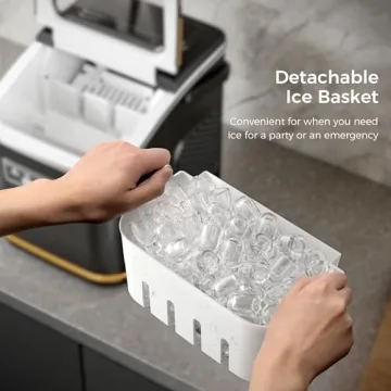 Kismile Countertop Ice Maker - Fast Ice Production Anywhere!