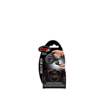 FLEXI Multi Box – Add on Retractable Leashes, Poop Bag Dispenser, Dog Treat Holder for Training, Multipurpose Box, Black