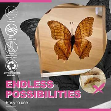 Epoxy Resin Crystal Clear Art 1 Gallon with Pump Kit for Coating, Casting, Resin Art, Jewelry, Tabletop, Bar Top, Live Edge Tables, Fast Curing 2 Part Epoxy Casting Resin Kit