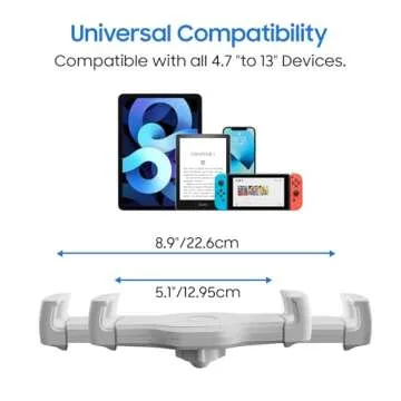 Debtrop Kindle Pillow Stand Holder for Reading in Bed, Tablet iPad Pillow Stand for Lap Compatible w...