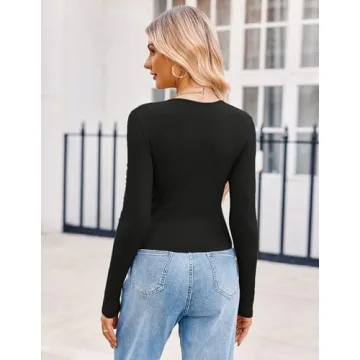 Zeagoo Women's Fall Crop Top - Stylish & Slim Fit