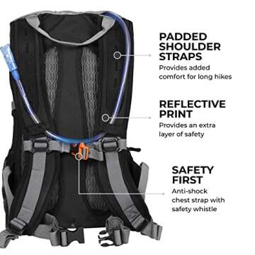 TETON Sports Oasis 18L Hydration Pack with Free 2-Liter water bladder; The perfect backpack for Hiking, Running, Cycling, or Commuting