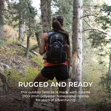 TETON Sports Oasis 18L Hydration Pack with Free 2-Liter water bladder; The perfect backpack for Hiking, Running, Cycling, or Commuting