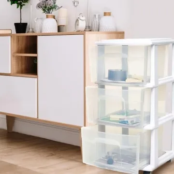 HOMZ 3-Drawer Storage Cart - Versatile Organizer for All